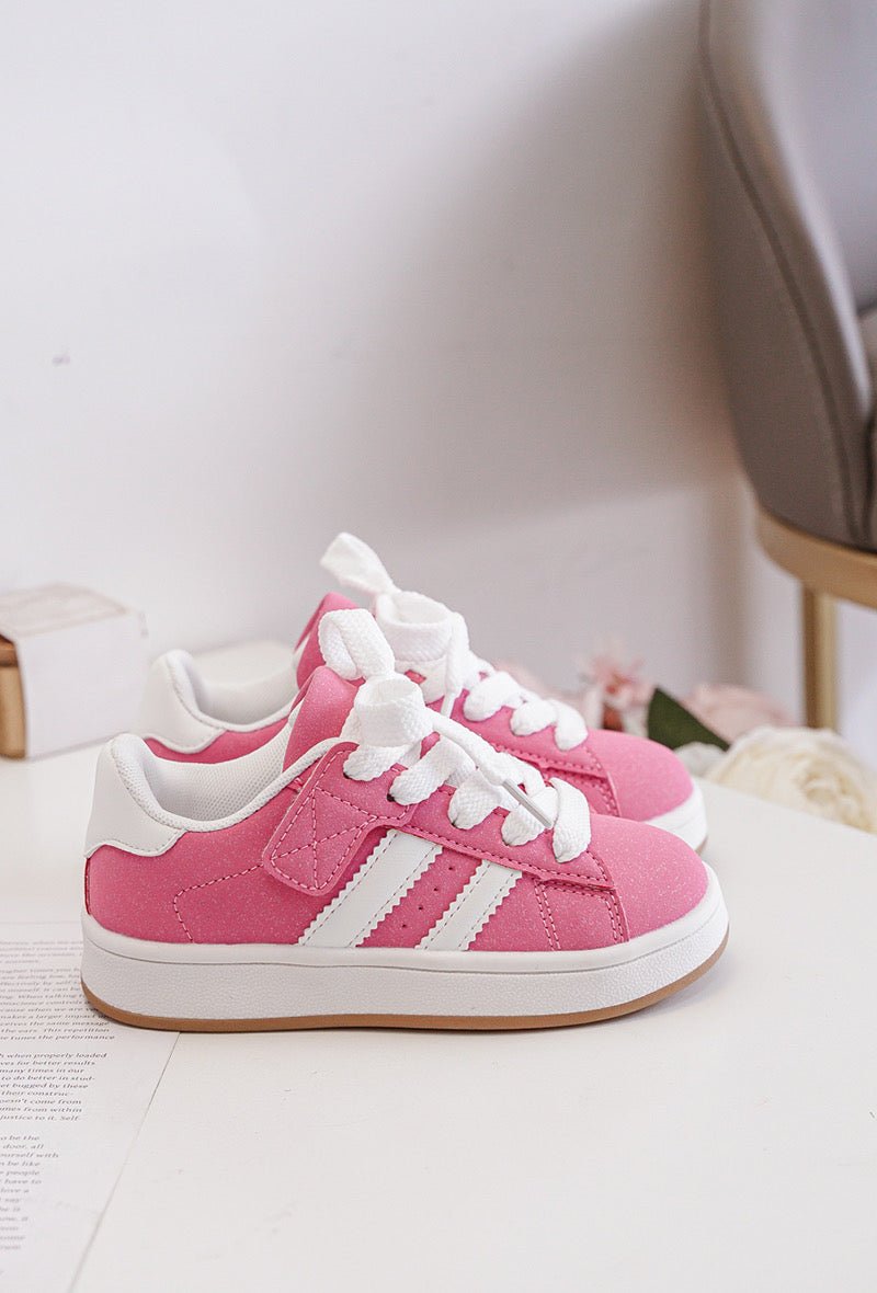Baskets enfant beige à scratch – Chaussures confortables et tendance pour fille et garçon - MiniWalks