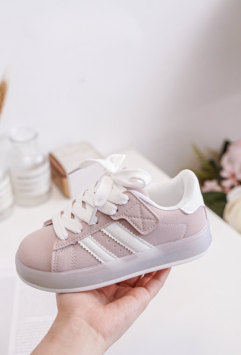 Baskets enfant lumineuses à scratch – Chaussures fille ou garçon avec semelle LED rechargeables - MiniWalks