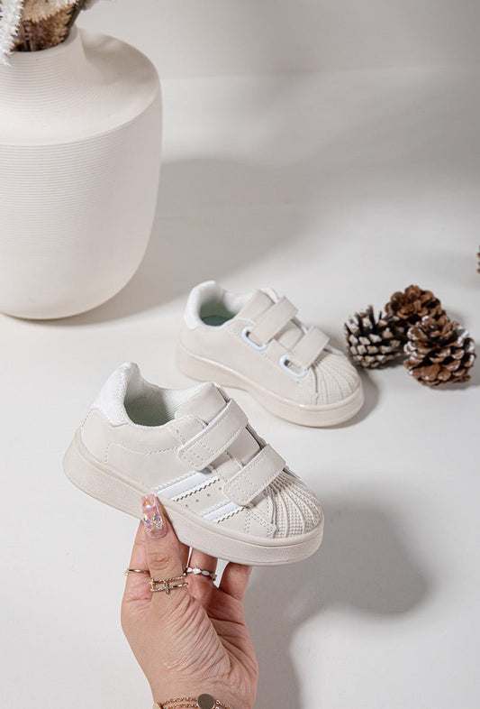 Baskets enfant noires à scratch – Chaussures confortables et faciles à enfiler - MiniWalks