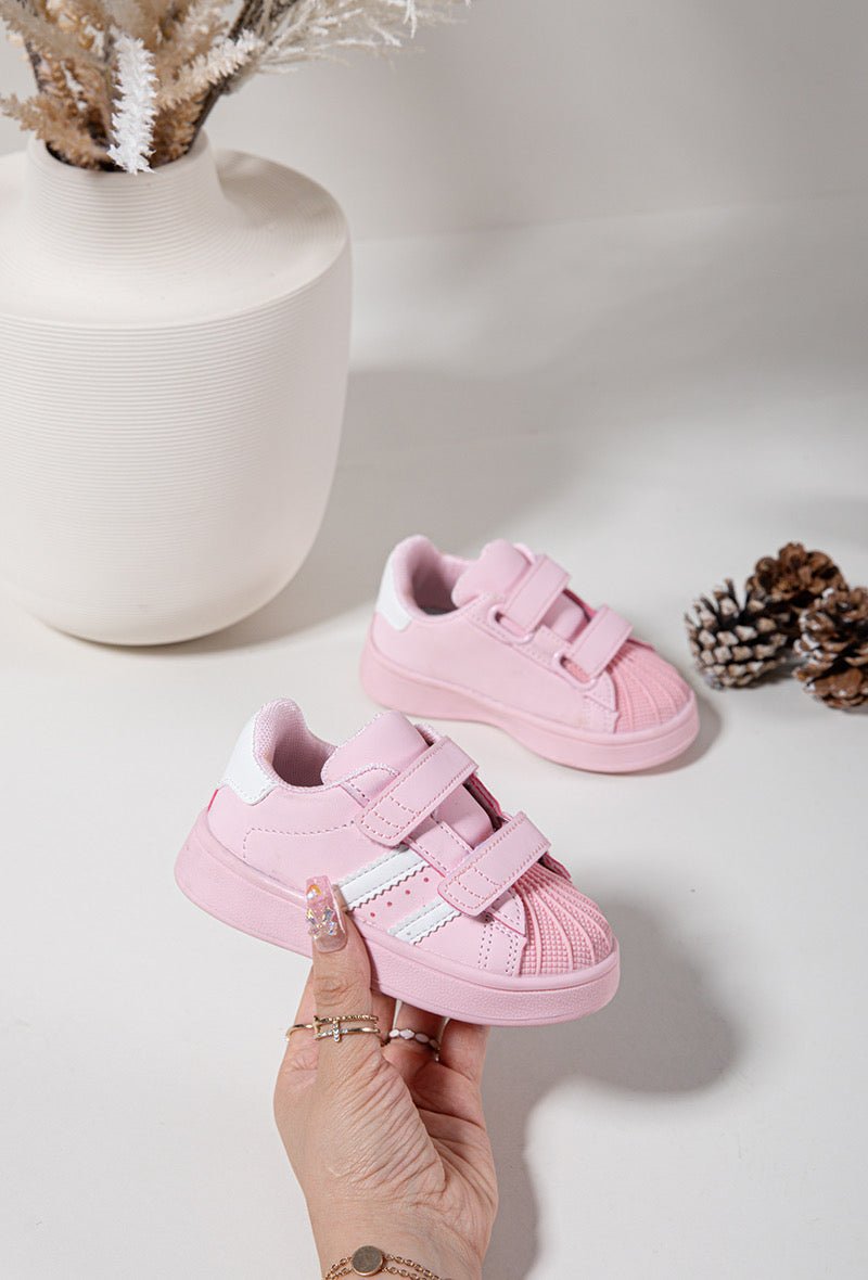 Baskets enfant noires à scratch – Chaussures confortables et faciles à enfiler - MiniWalks