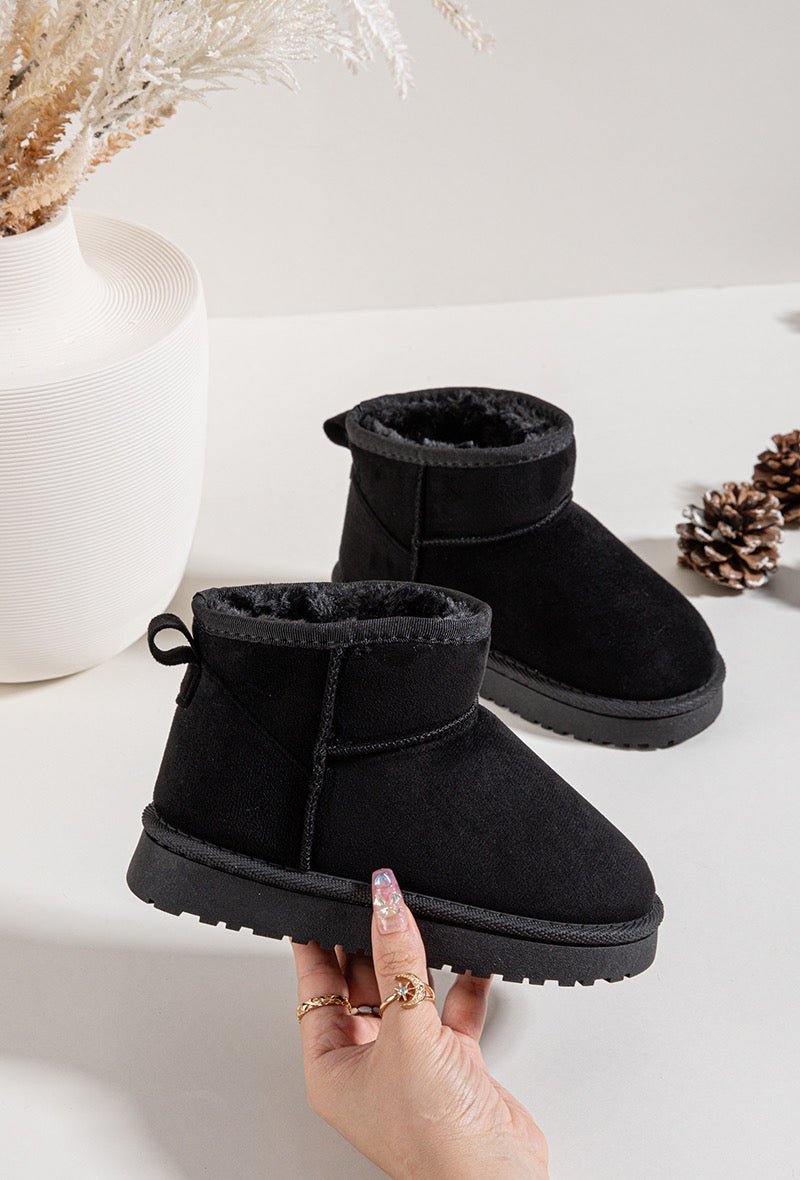 Bottines enfant camel fourrées – Chaussures d’hiver chaudes et confortables pour fille ou garçon - MiniWalks