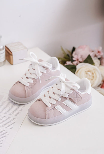 Baskets enfant lumineuses à scratch – Chaussures fille ou garçon avec semelle LED rechargeables - MiniWalks