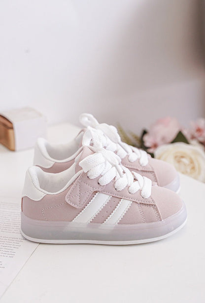 Baskets enfant lumineuses à scratch – Chaussures fille ou garçon avec semelle LED rechargeables - MiniWalks