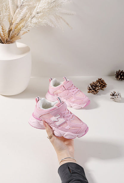 Baskets enfant noires et grises à scratch – Chaussures garçon sport confortables et résistantes - MiniWalks