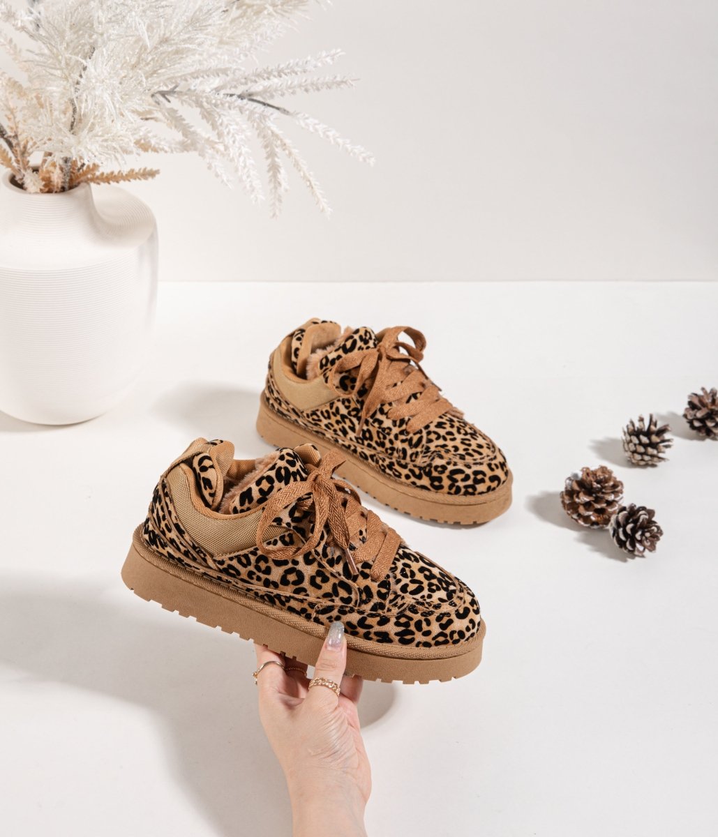 Boots enfant fourrées motif léopard – Chaudes, fun et stylées ! - MiniWalks