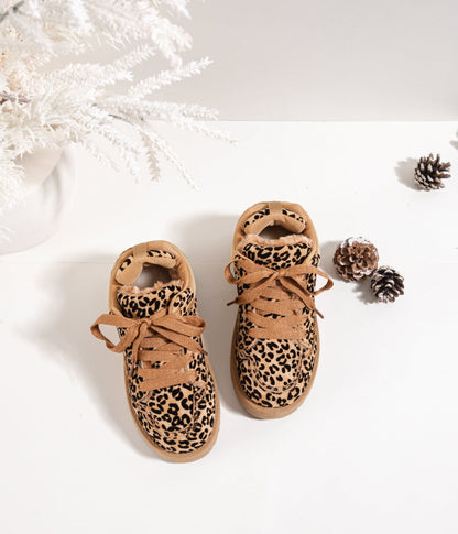 Boots enfant fourrées motif léopard – Chaudes, fun et stylées ! - MiniWalks