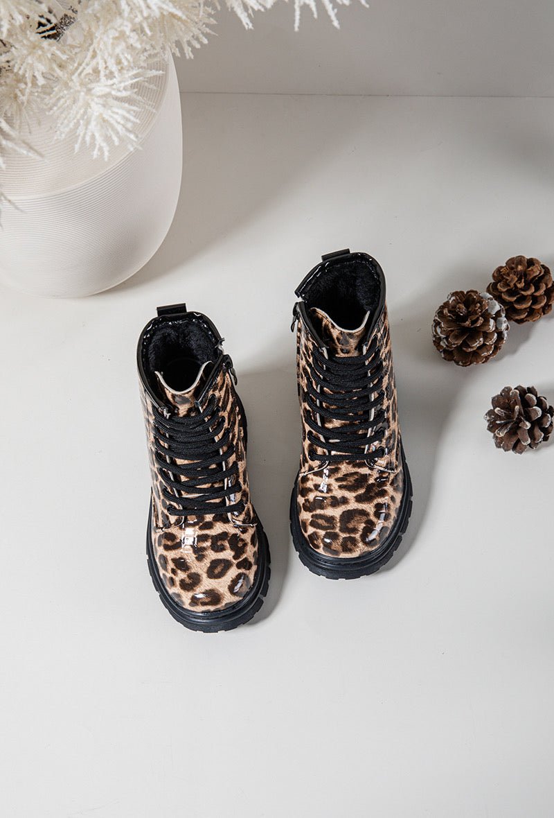 Boots enfant motif léopard – Stylées, robustes et pleines de caractère - MiniWalks