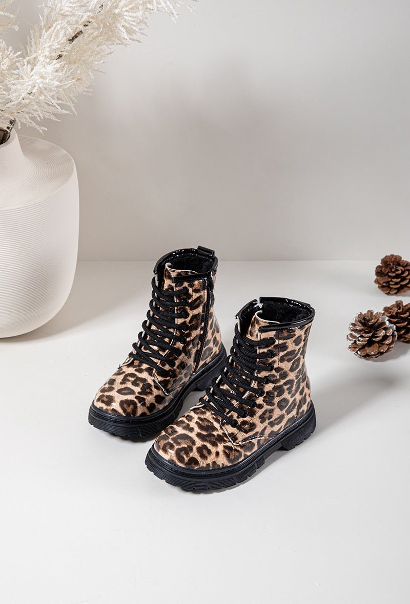Boots enfant motif léopard – Stylées, robustes et pleines de caractère - MiniWalks