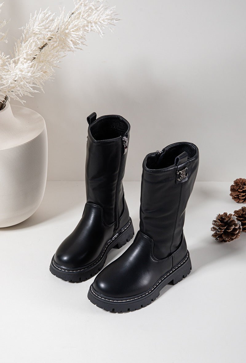 Bottes enfant noires – Chic, robustes et parfaites pour l’hiver - MiniWalks