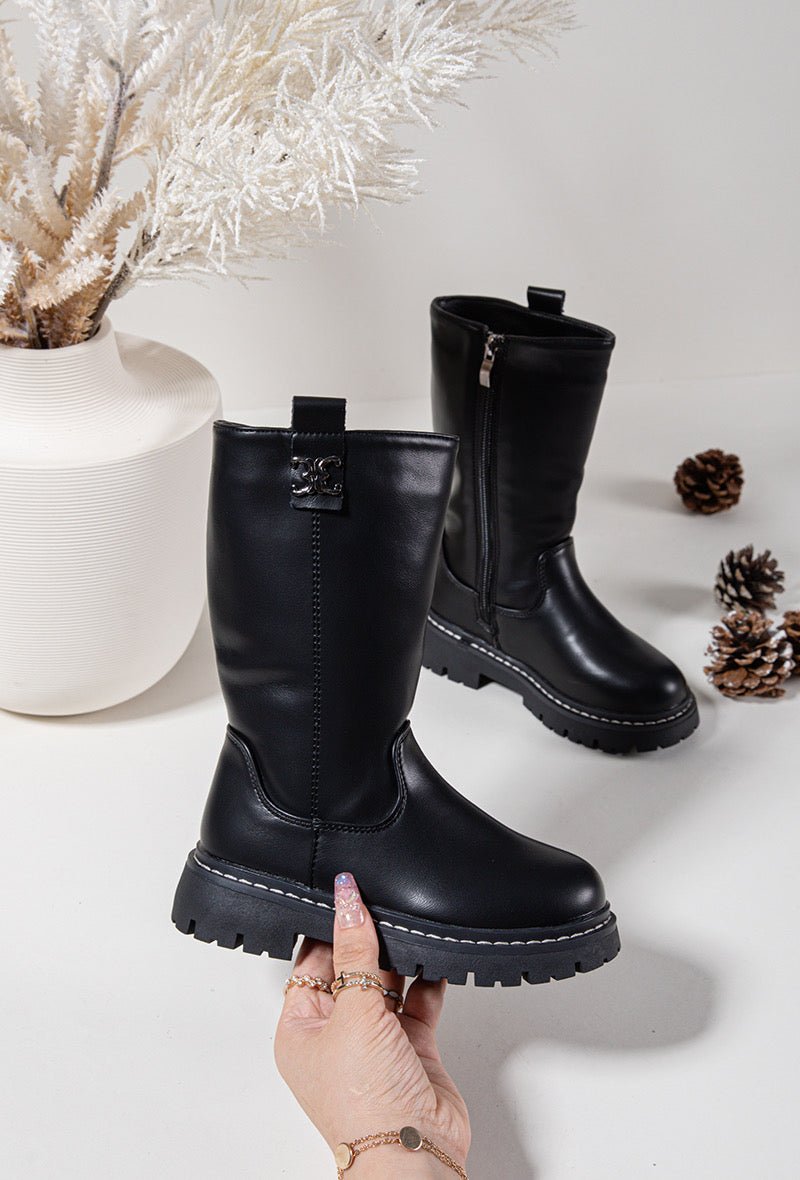 Bottes enfant noires – Chic, robustes et parfaites pour l’hiver - MiniWalks