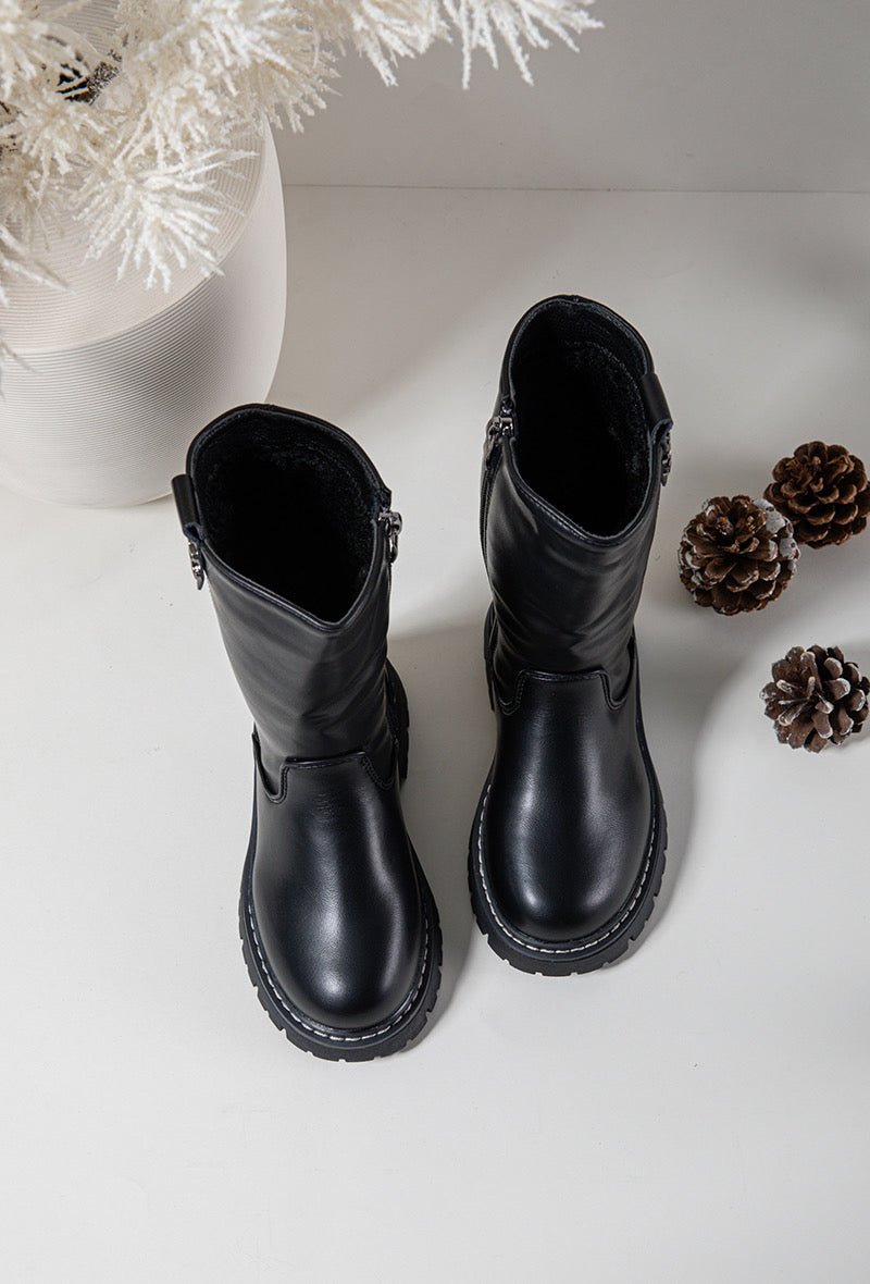 Bottes enfant noires – Chic, robustes et parfaites pour l’hiver - MiniWalks