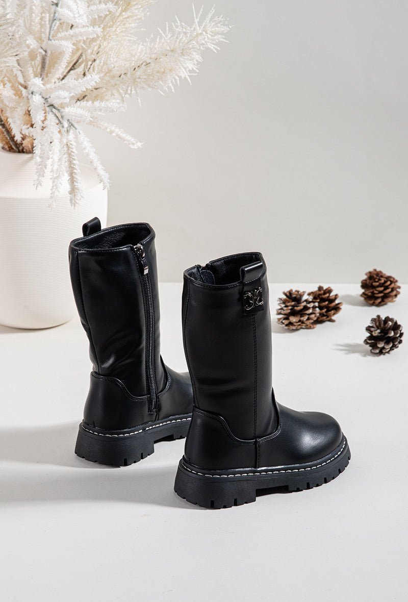 Bottes enfant noires – Chic, robustes et parfaites pour l’hiver - MiniWalks